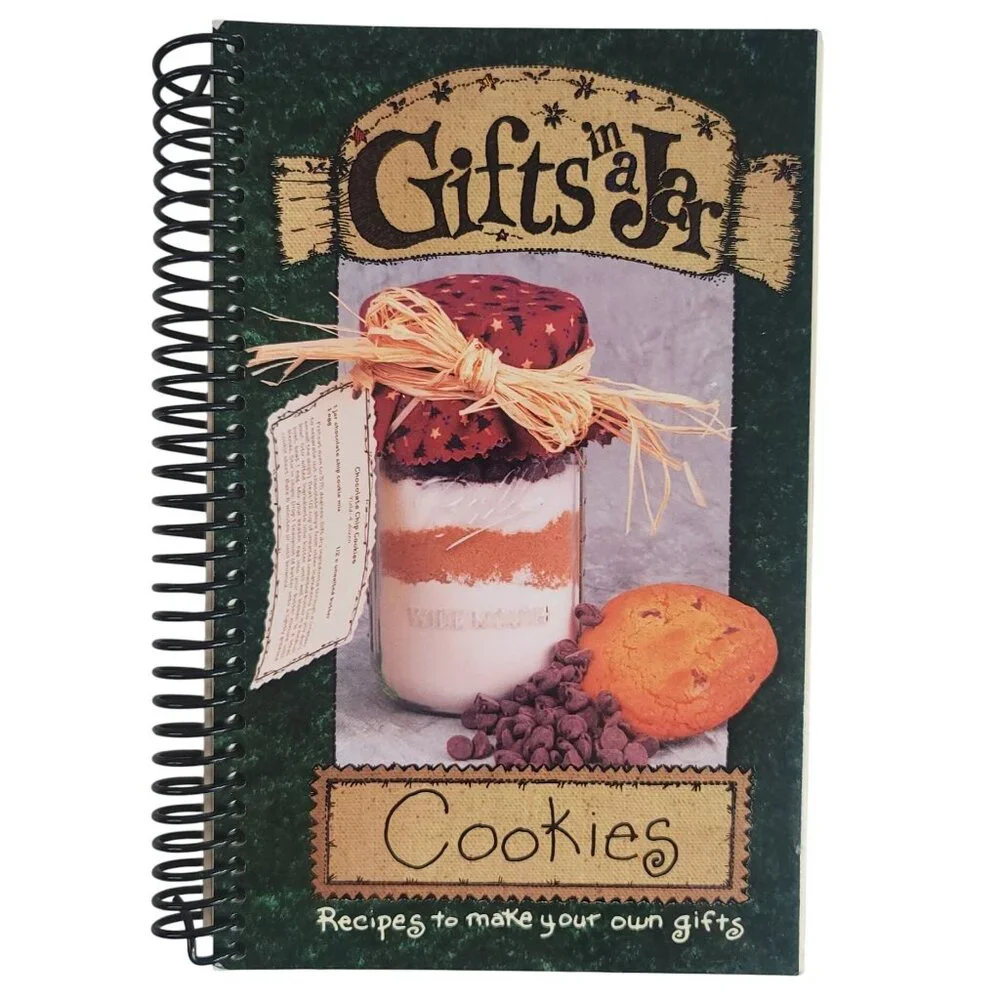 Gifts In A Jar Cookbooks Lot Of 2 Bars Brownies Cookie Homemade Holiday VTG 2001